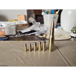 Various 50 x 77 spotting rifle, eley 44w, 44 s&w spl midway, 44 russian * -- *, R^L 43 .380 IIZ (1943 WW2), R^L 42 .380 IIZ (1942 WW2).
