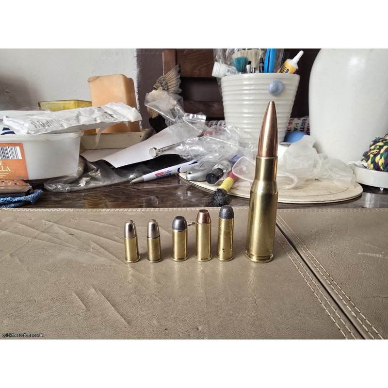 Various 50 x 77 spotting rifle, eley 44w, 44 s&w spl midway, 44 russian * -- *, R^L 43 .380 IIZ (1943 WW2), R^L 42 .380 IIZ (1942 WW2).