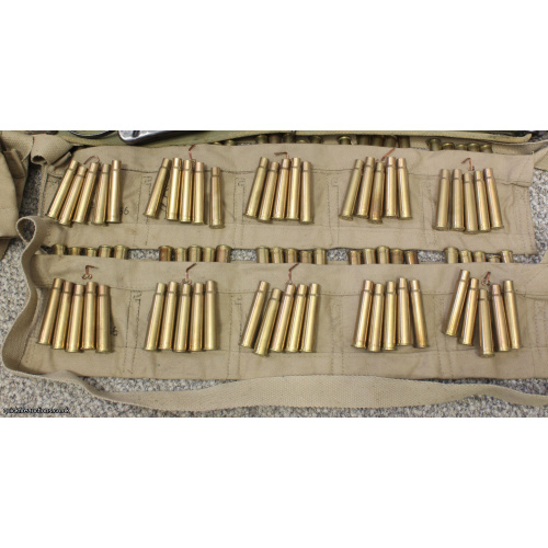 .303 British Cloth Bandoleer & 50 Cases