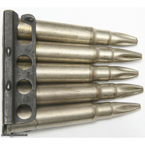 303 Drill MkVII Lee Enfield Charger Stripper Clip & Inert rounds FN