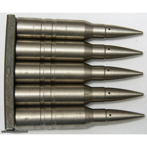 L41A1 7.62mm NATO DRILL Rounds SLR GPMG Stripper Clip