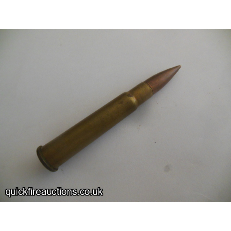 One inert 1939 Kynoch 303 VIIIZ cartridge