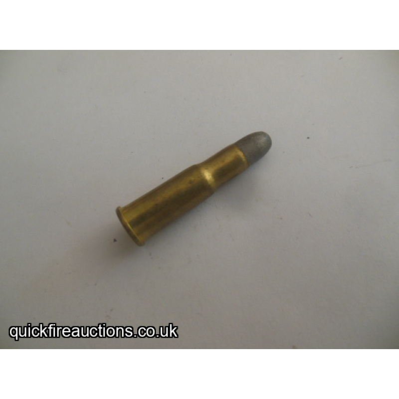 One inert Eley 255 Jeffery rook rifle cartridge
