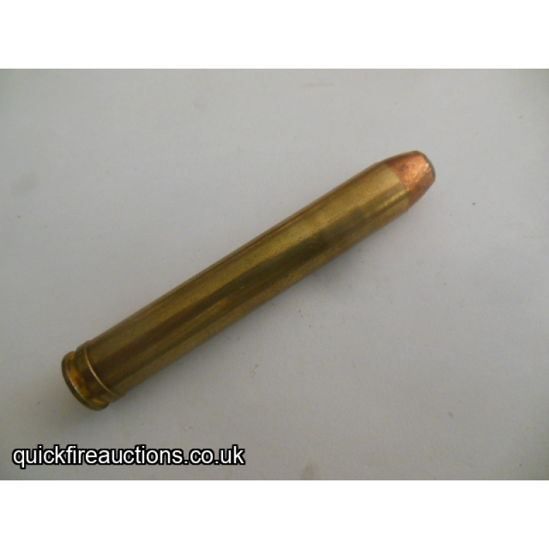 One inert WR 475 Ackley cartridge