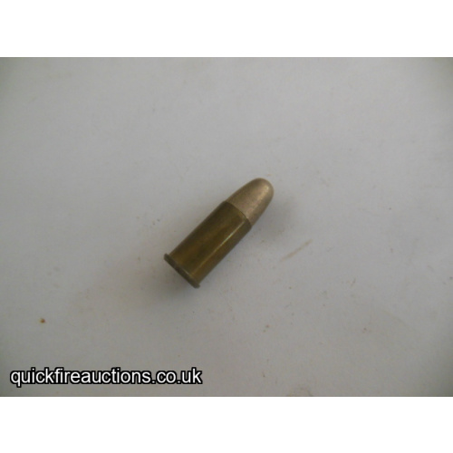 One inert 1940 Royal Laboratory 380 MK II cartridge