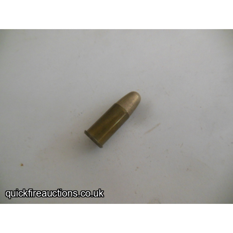 One inert 1940 Royal Laboratory 380 MK II cartridge