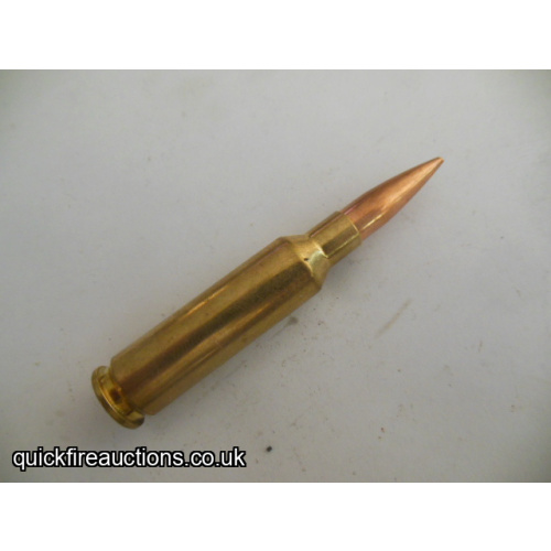 One inert Norma 6.5 Creedmoor cartridge