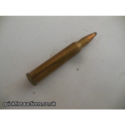 One inert RWS 5.6 x 50R magnum cartridge