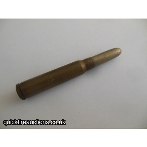 One inert 1934 FN 7.65 Belgium Mauser cartridge