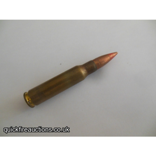 One inert 1979 Radway Green 7.62 tracer cartridge