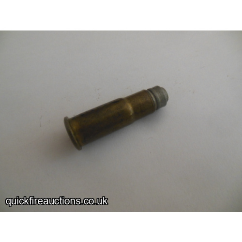 One inert .357 Krag wildcat cartridge