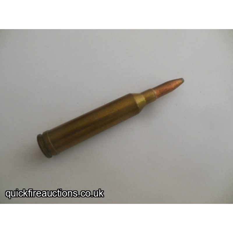 One inert WW Super 264 Winchester magnum cartridge