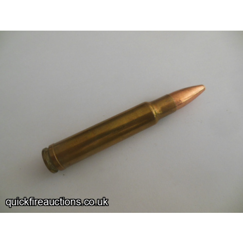 One inert Weatherby 416 magnum cartridge