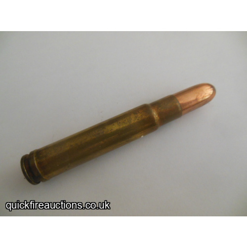 One inert Weatherby 460 magnum cartridge