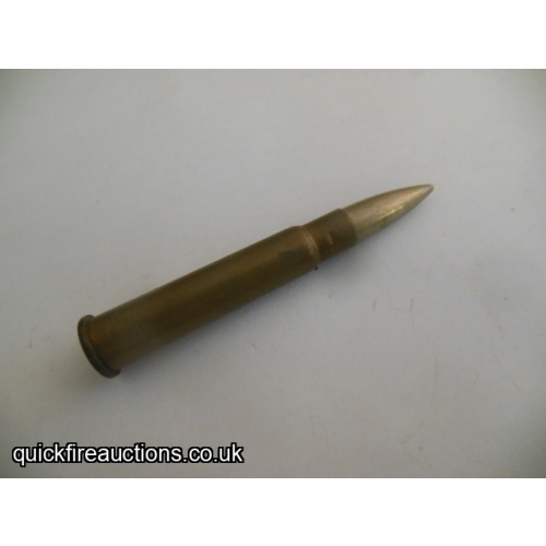 One inert 1923 Royal Laboratory .303 cartridge