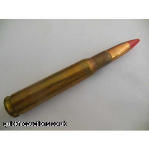 One inert rare Kynoch .50 cal experimental tracer  cartridge