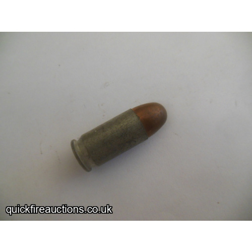 One inert 1985 Israeli .45 ACP cartridge