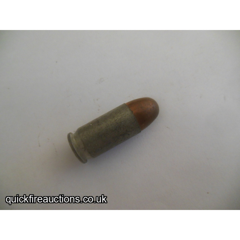 One inert 1985 Israeli .45 ACP cartridge