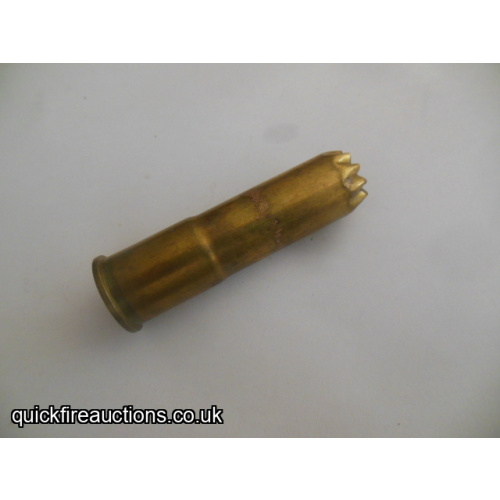 One inert 1952 Greener 12/14 police gun cartridge