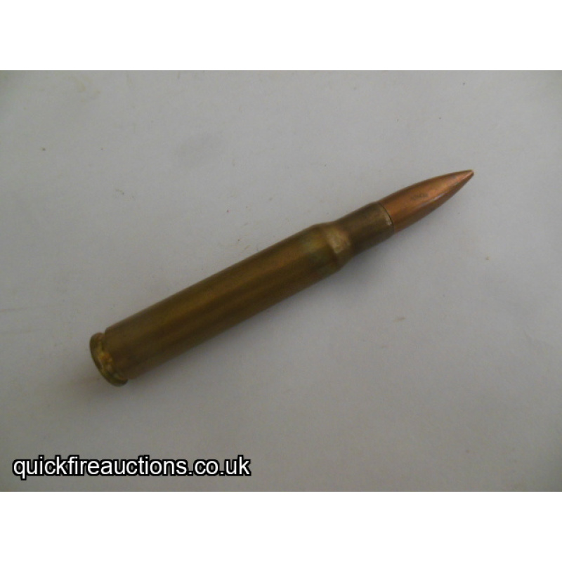 One inert 1938 Frankford Arsenal 30-06 cartridge