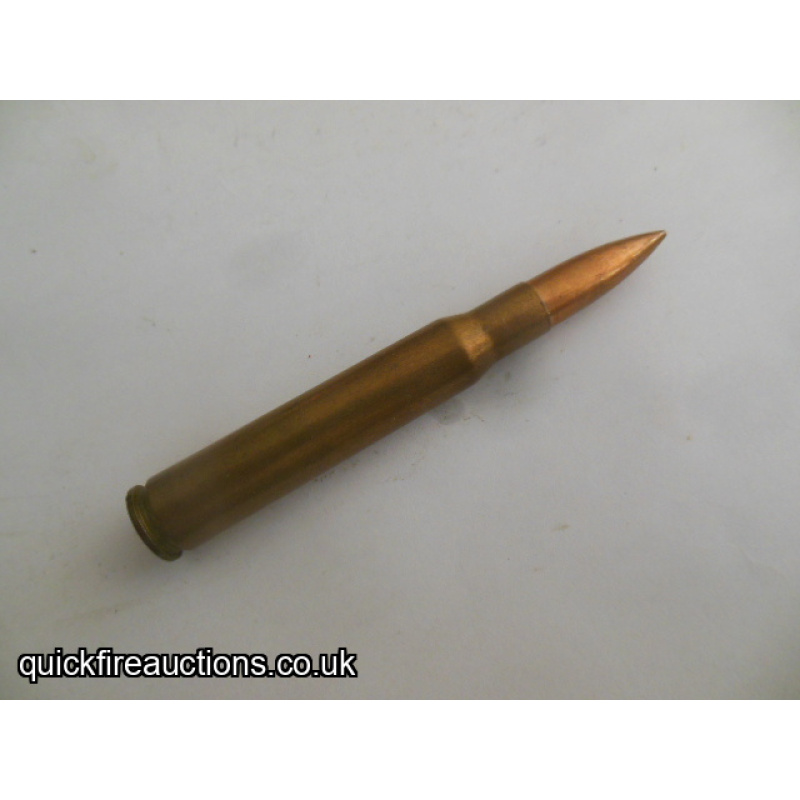 One inert 1953 Frankford Arsenal 30-06 cartridge