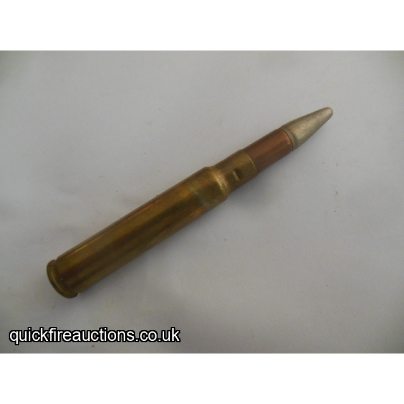 One inert Kynoch 318 nickel cap bullet  cartridge