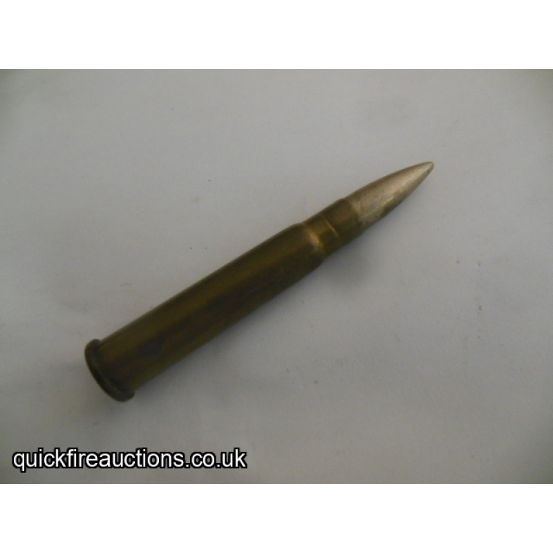 One inert 1943 Greenwood & Batley 303 cartridge