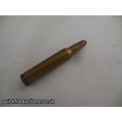 One inert 1942 Danish 6.5 x 55 short range cartridge