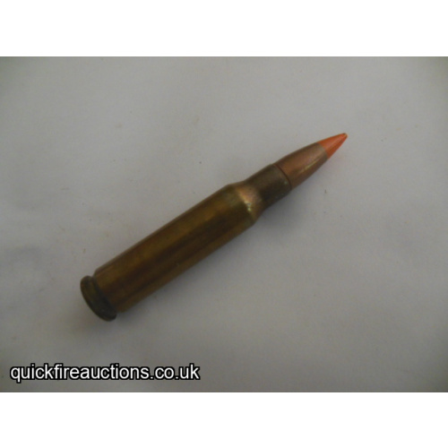 One inert 1969 Lake City 7.62 tracer cartridge