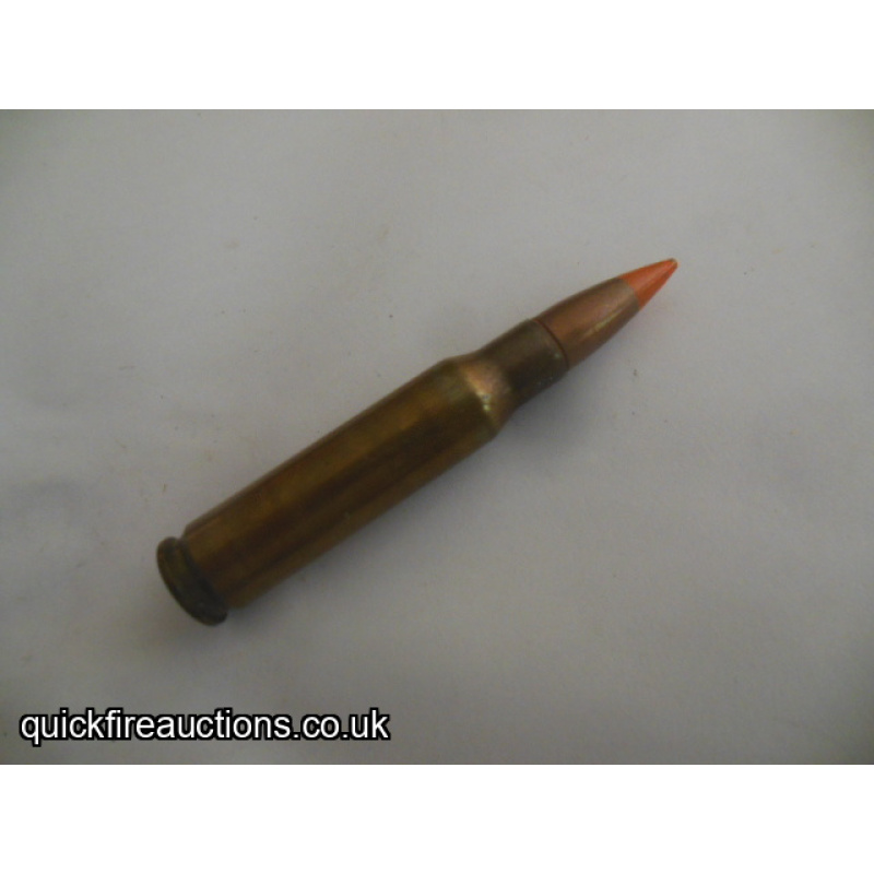 One inert 1969 Lake City 7.62 tracer cartridge