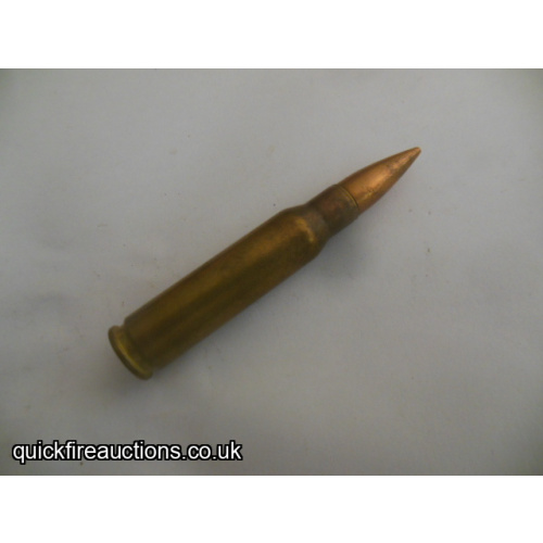 One inert 1969 Czech 7.62  cartridge