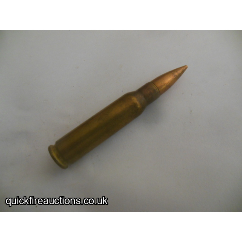 One inert 1969 Czech 7.62  cartridge