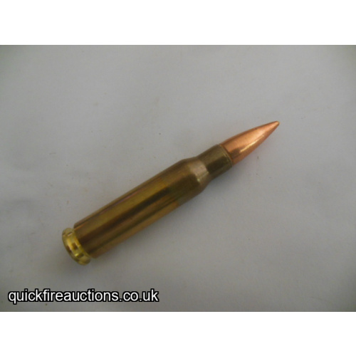One inert 2022 GGG 7.62  cartridge