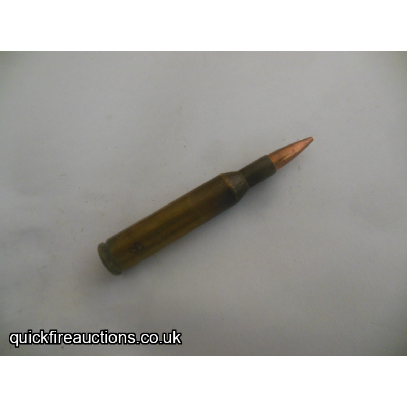 One inert 1977 Radway Green 4.85 experimental cartridge