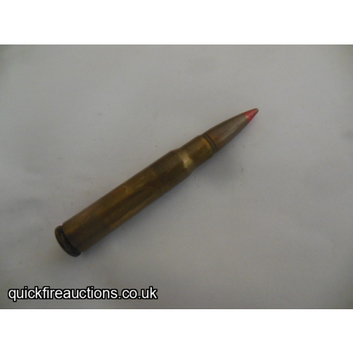 One inert 1971 Portuguese 30-06 tracer cartridge