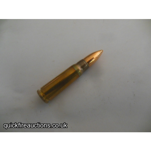 One inert 1977 Finnish 7.62 x 39 cartridge