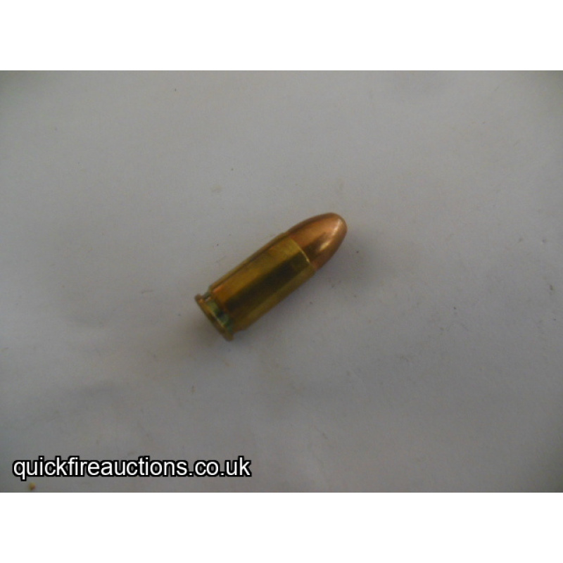 One inert South African 9mm cartridge