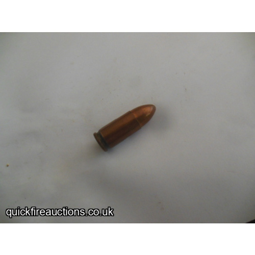 One inert TPZ Kopp 9mm cartridge