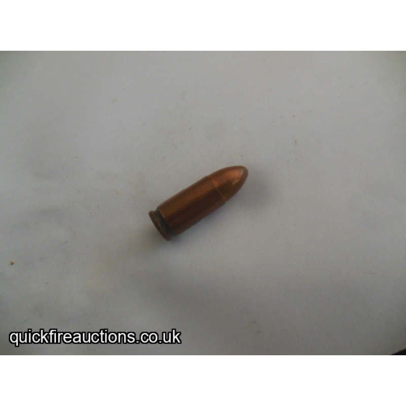 One inert TPZ Kopp 9mm cartridge