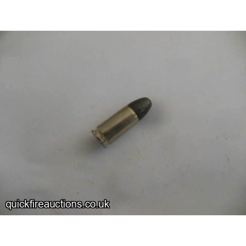 One inert 1963 Australian 9mm drill/dummy cartridge