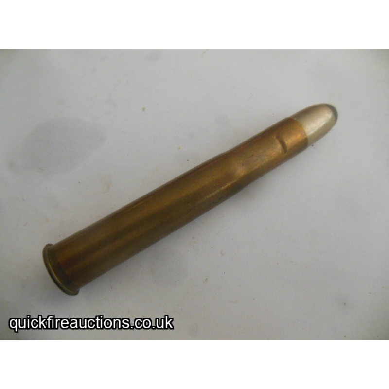 One inert Eley 500-465 big game cartridge