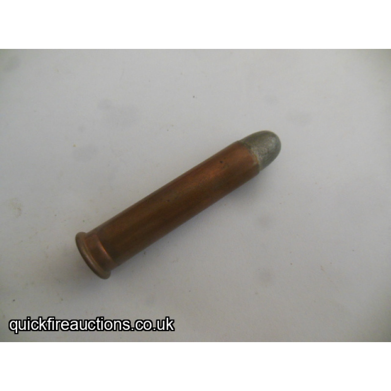 One inert 1878 Frankford Arsenal benet primed 45-70 carbine cartridge