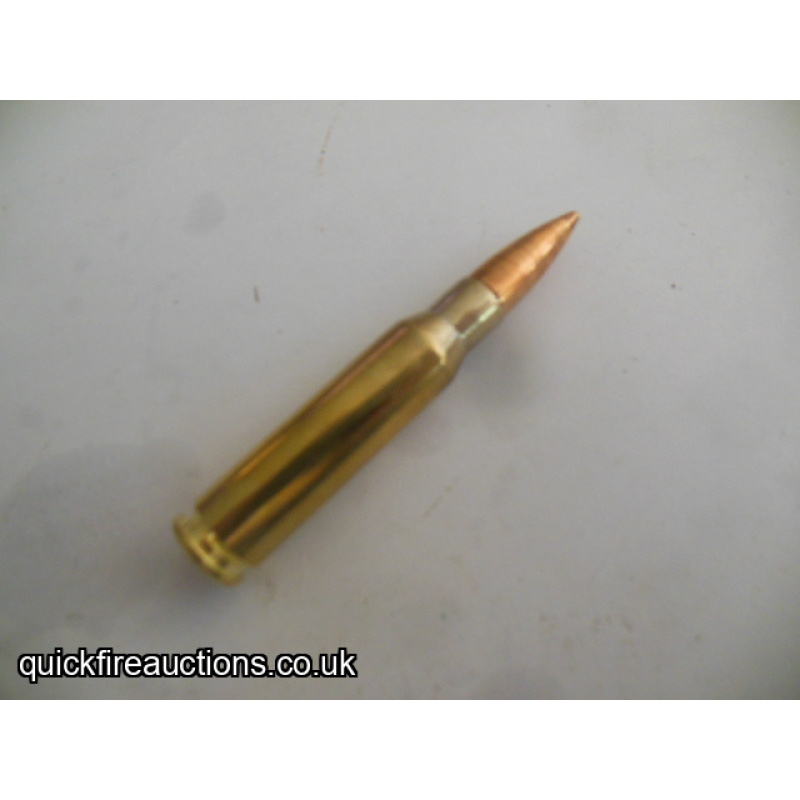 One inert GECO 308 Winchester cartridge
