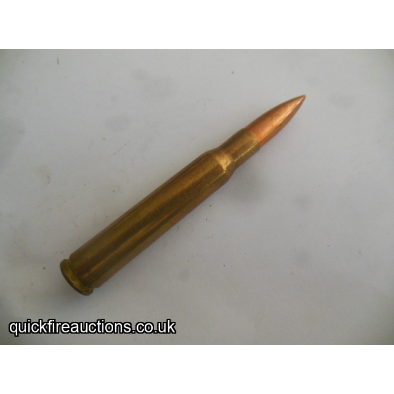 One inert 1953 Frankford Arsenal 30-06 match cartridge