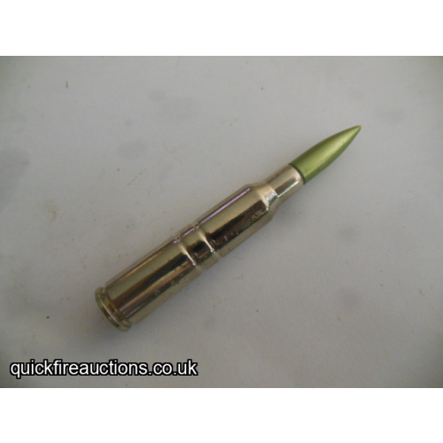 One inert 1969 Swedish 6.5 x 55 drill/dummy cartridge