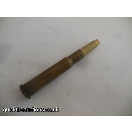 One inert 1904 Frankford Arsenal .30 Army card bullet blank cartridge