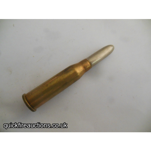 One inert 1936 Bulgarian 8 x 50R cartridge