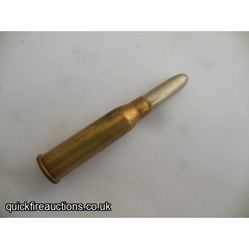 One inert 1936 Bulgarian 8 x 50R cartridge
