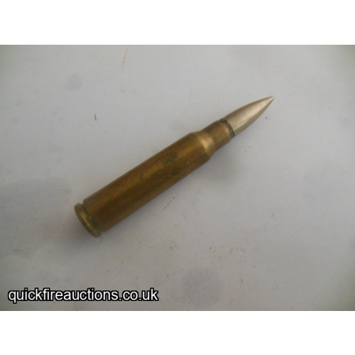 One inert 1953 French 7.5 MAS cartridge