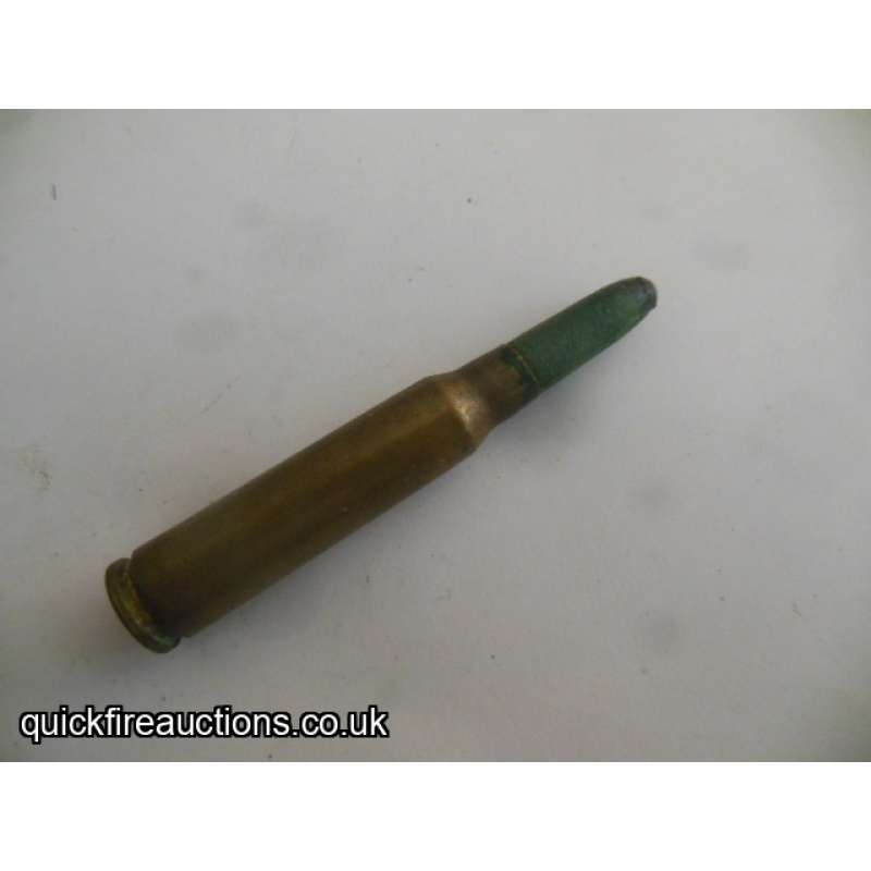 One inert 1947 French 7.5 MAS card bullet blank cartridge